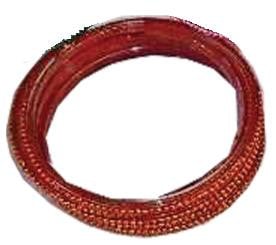 RED GLASS BANGLES SIZE (2.8)