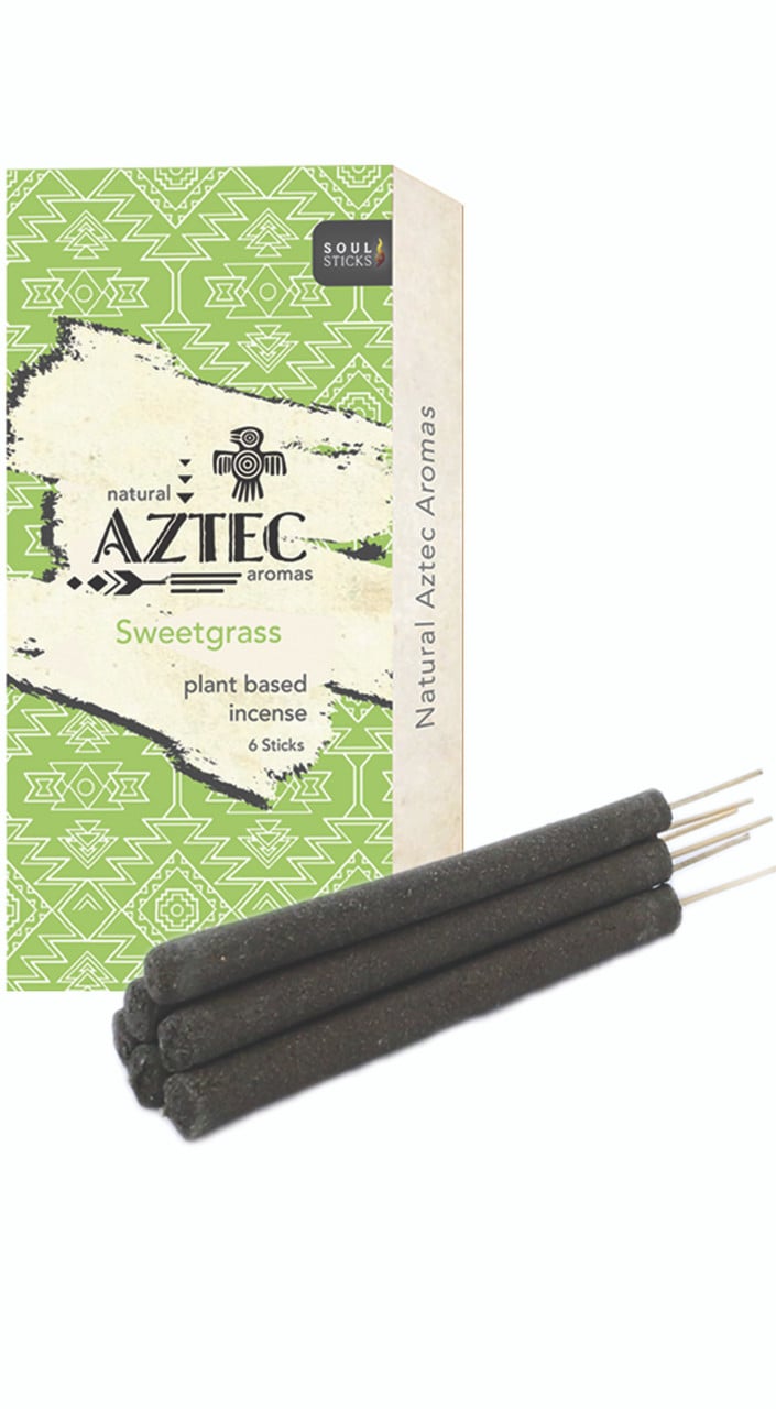 AZTEC SWEETGRASS PLANT BASED INCENSE (6 STICKS) PACK OF 6