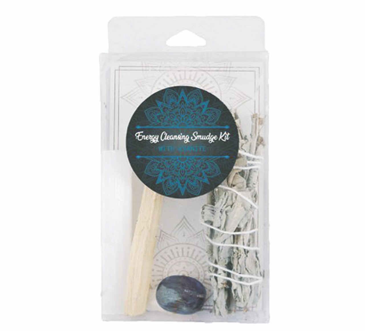 Energy Cleansing Smudge Kit with Kyanite