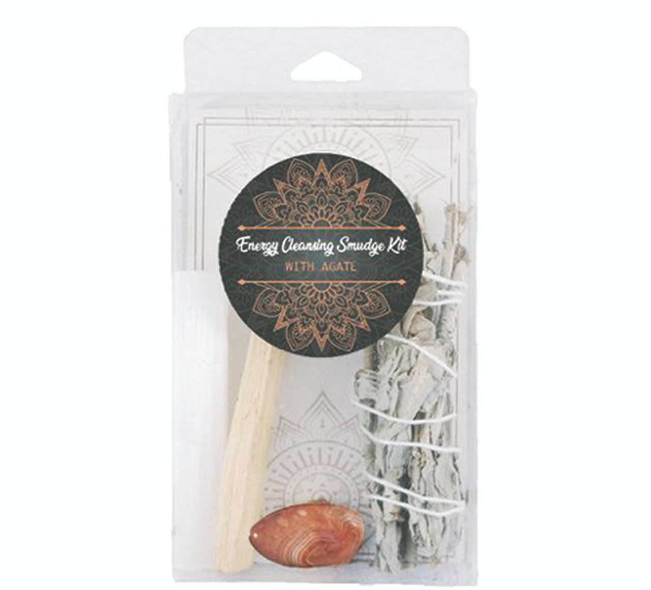 Energy Cleansing Smudge Kit with Agate