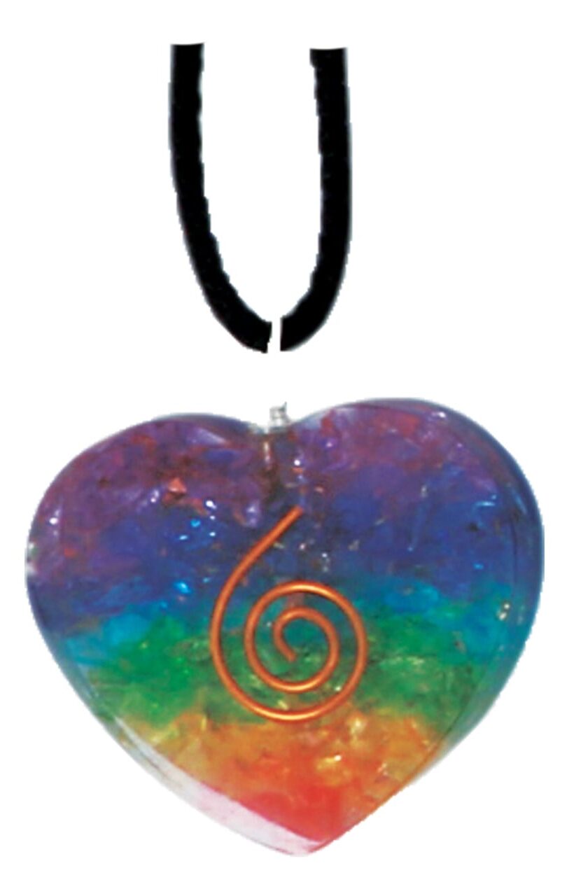 ORGONITE 7 CHAKRAS CRYSTAL PENDANT 3.5 CM